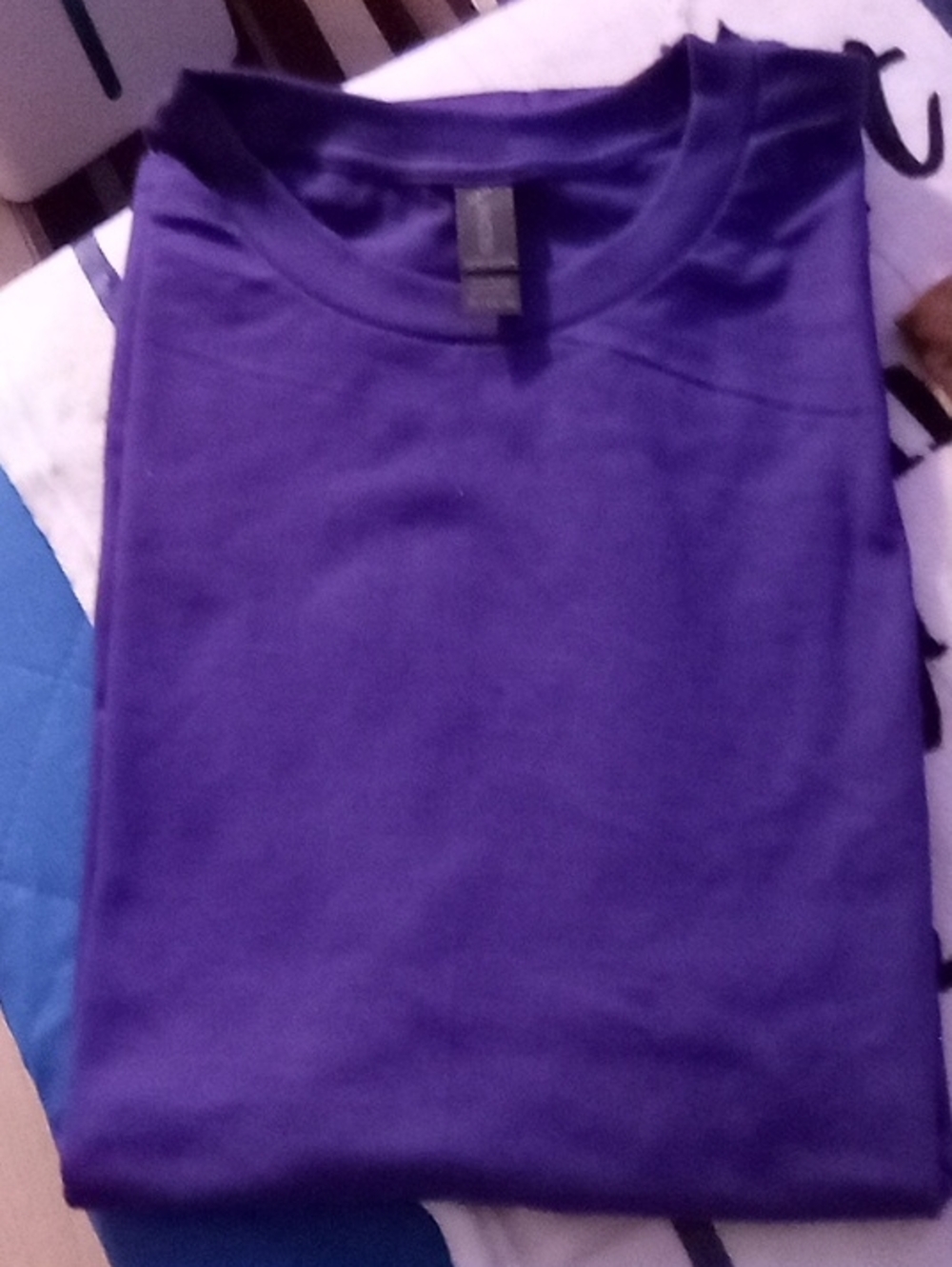 Men's Short Sleeve Crew Neck T-Shirt - Purple